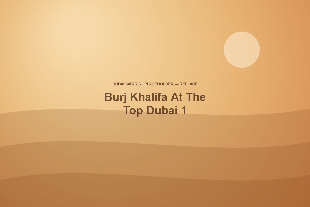 Burj Khalifa At The Top in Dubai — photo 1