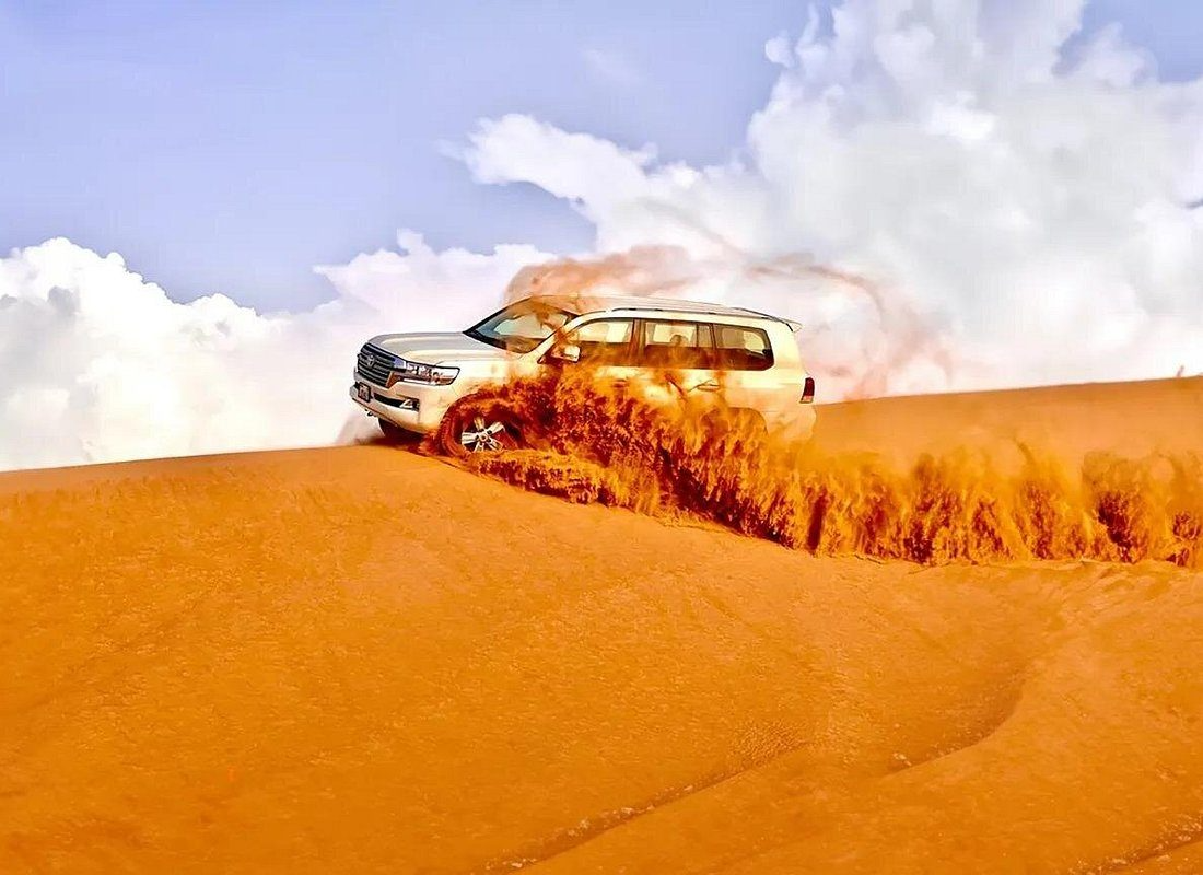 Dune bashing on a Dubai desert safari